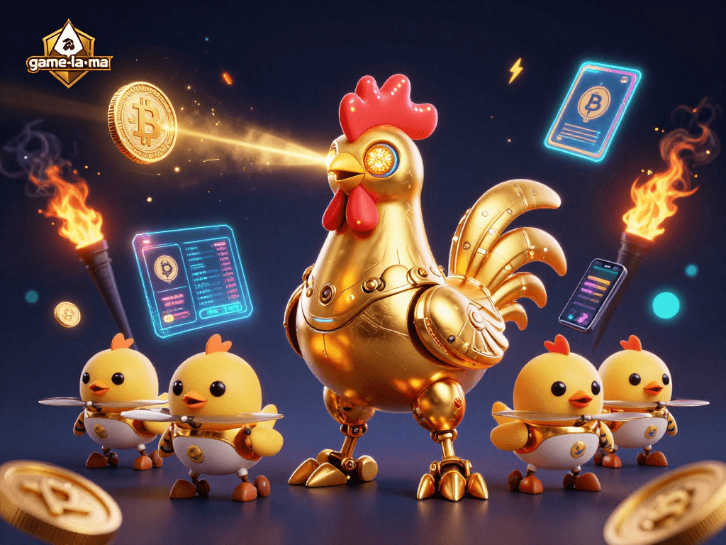 Engage with thrilling gaming at game-la-ma in a vibrant 3D casino scene.