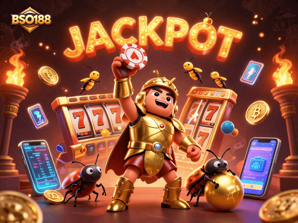 Play slot machines and lift your winnings with BSO188's exciting games and jackpots!