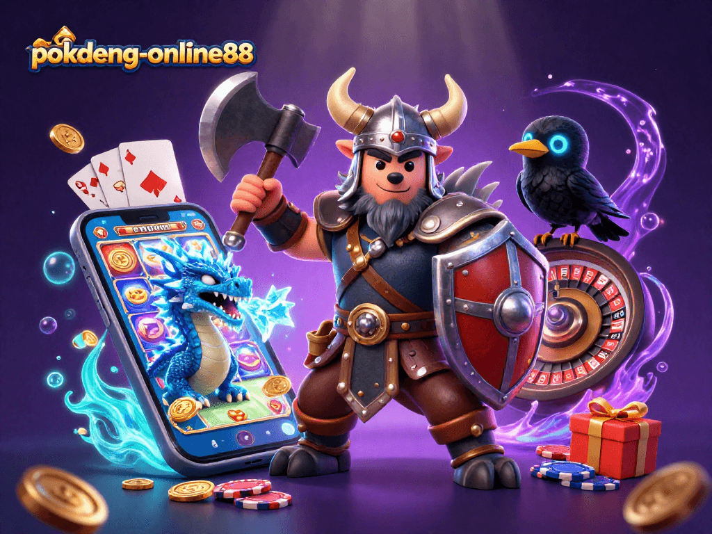 Engage in thrilling gameplay at pokdeng-online88 with vibrant slot games and rich visual elements.