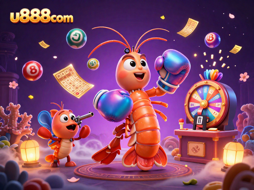 Experience thrilling moments with u888com's vibrant lottery action featuring dynamic characters!