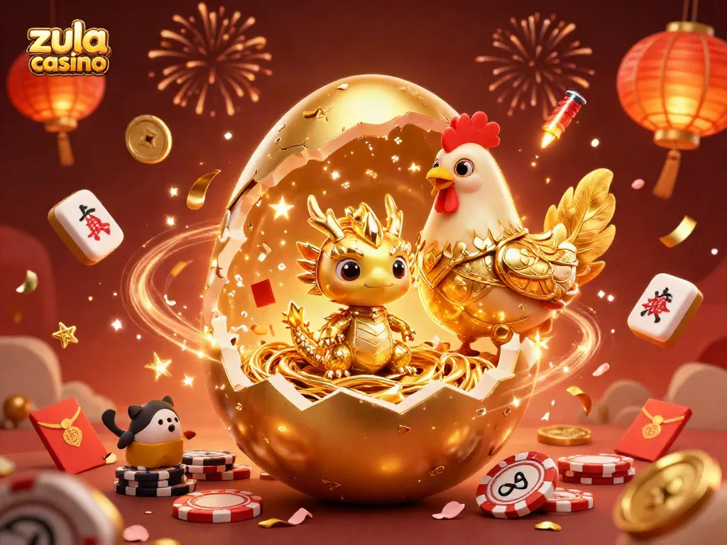 Experience exhilarating gameplay at zula sister casino with vibrant 3D dragon and poker elements.
