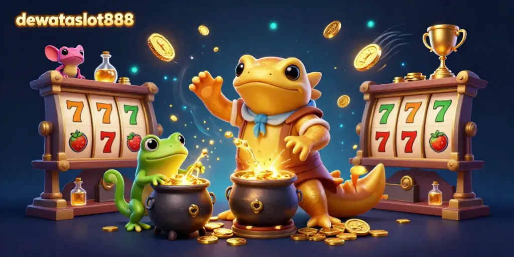 Menangkan permainan yang menguntungkan di dewataslot888 dengan alchemist bertransformasi dan simbol slot.