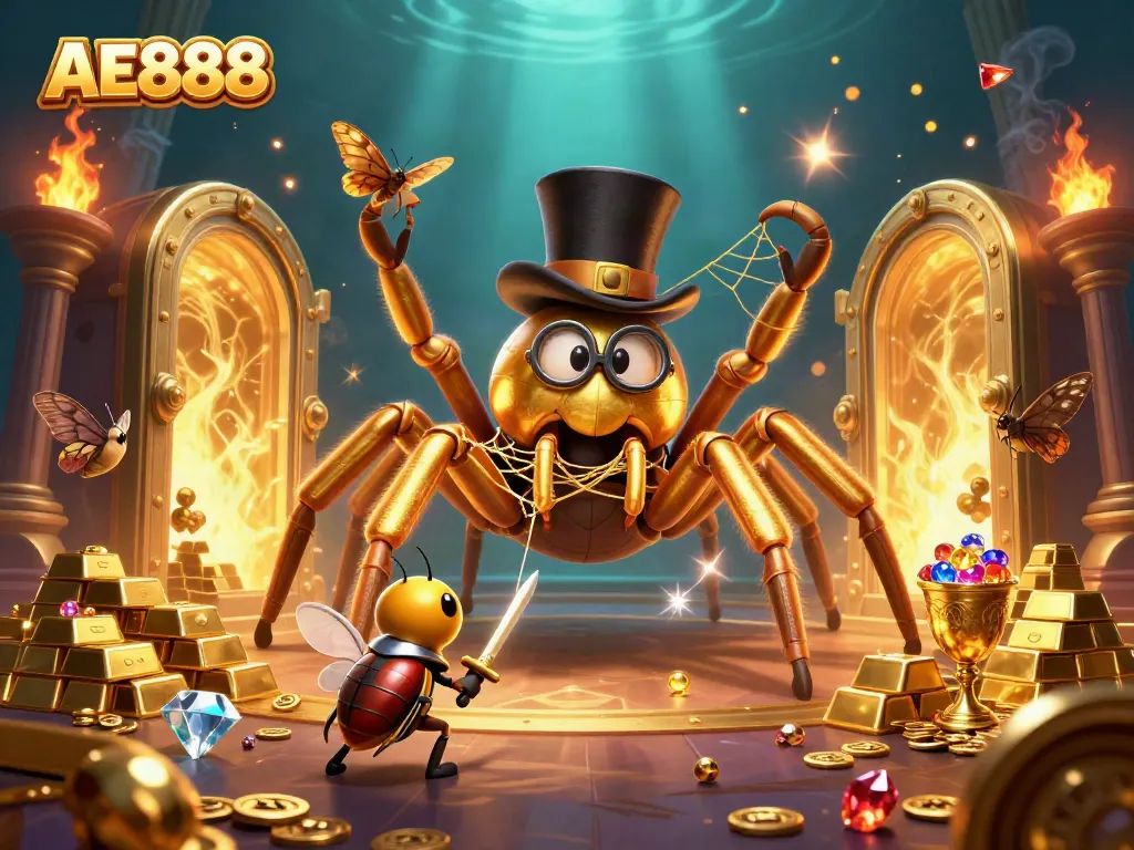 Engage with AE888’s thrilling casino experience, featuring vibrant 3D characters and treasures.