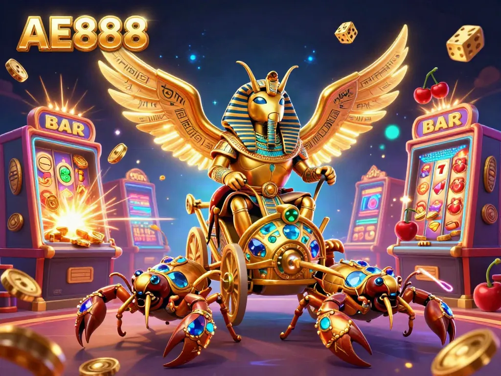 Engage in thrilling victories at AE888 with dynamic online casino action, featuring vibrant games and colorful elements.