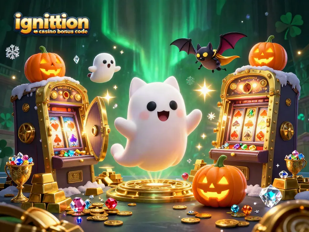 Uncover winning strategies with the ignition casino bonus code through an enchanting haunted casino scene.
