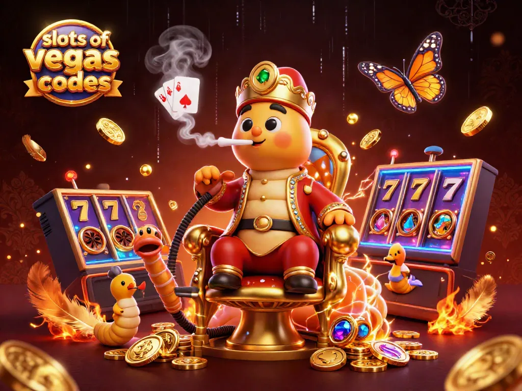 Spin the reels with exciting slots of vegas bonus codes featured in a vibrant 3D casino scene.