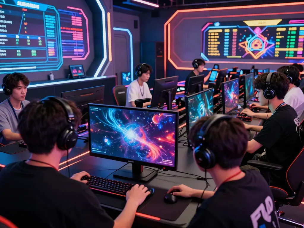 Exciting online gaming atmosphere showcasing players competing on luxury111
