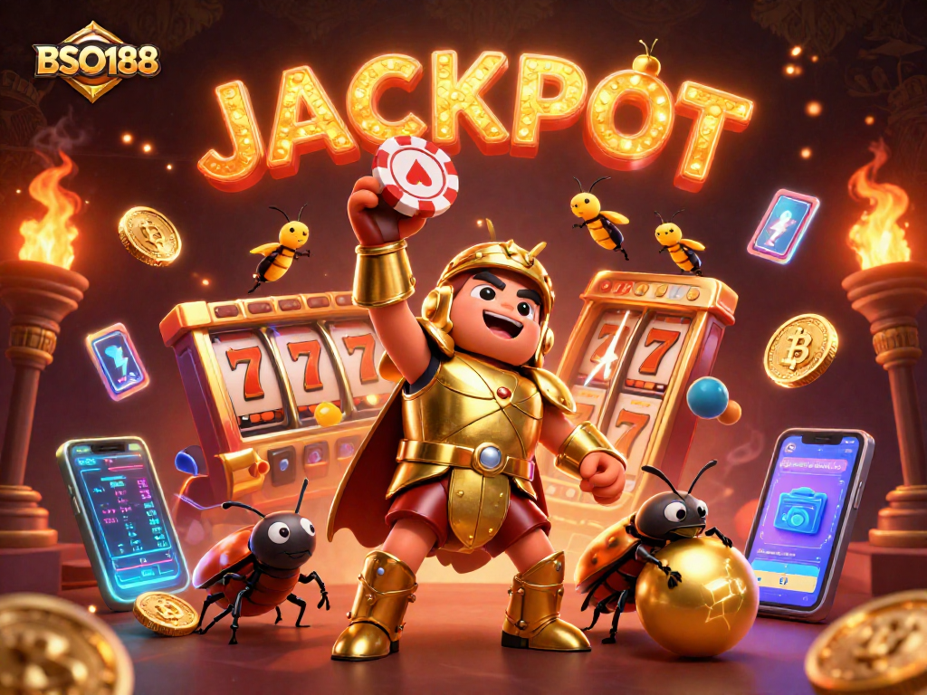 Play slot machines and lift your winnings with BSO188's exciting games and jackpots!