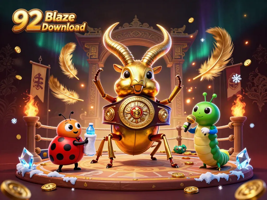 Experience the excitement of 92 Blaze Game Download with vibrant characters and casino elements in action.
