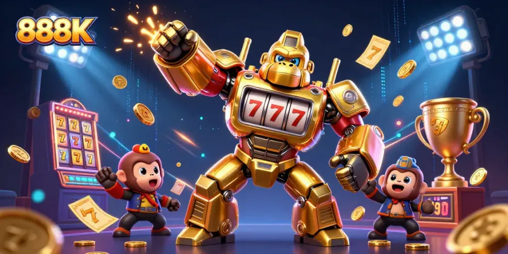 Engage with thrilling gaming action at 888K's vibrant online casino experience.