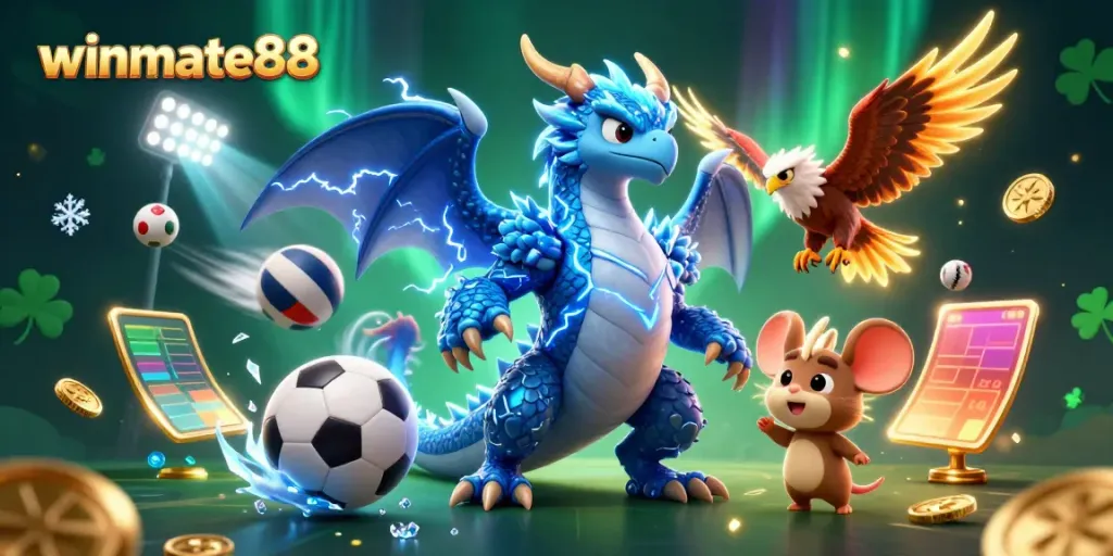 Engage with winmate88's thrilling gaming experience featuring dynamic characters and sports elements.