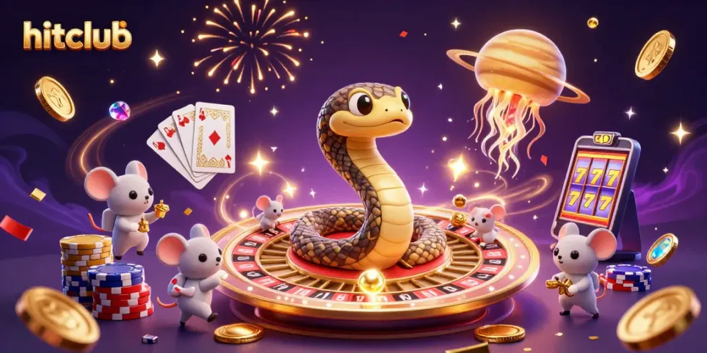 Engage with hitclub's exciting casino experience while betting on a cosmic roulette wheel.
