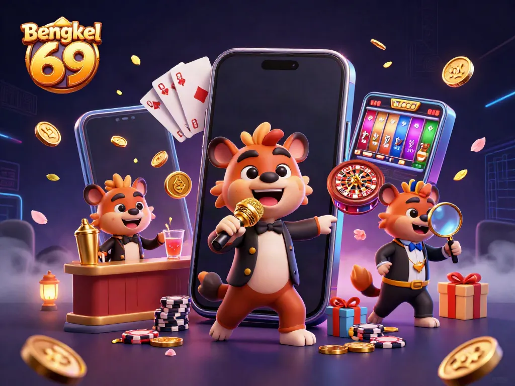 Experience the thrill of comedy and slots at Bengkel 69's vibrant casino scene.