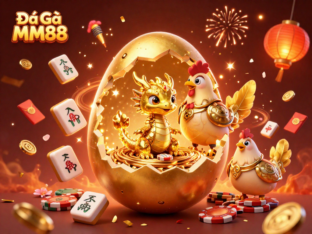Experience thrilling Đá Gà MM88 gameplay amidst a vibrant celebration of gambling fortune.
