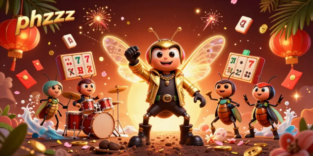 Engage in thrilling gameplay with phzzz featuring colorful cartoon characters and casino elements.