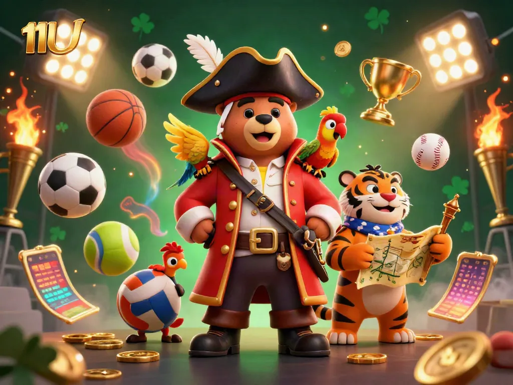 Capture thrilling moments at 11UU with dynamic sports betting elements and engaging characters.