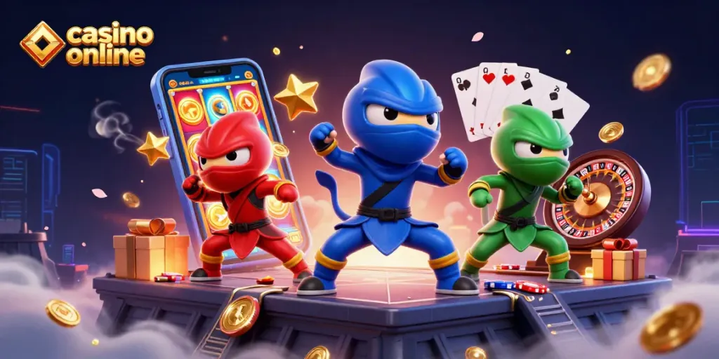 Menangkan permainan di kasino online dengan slot menarik, kartu, dan banyak koin emas!