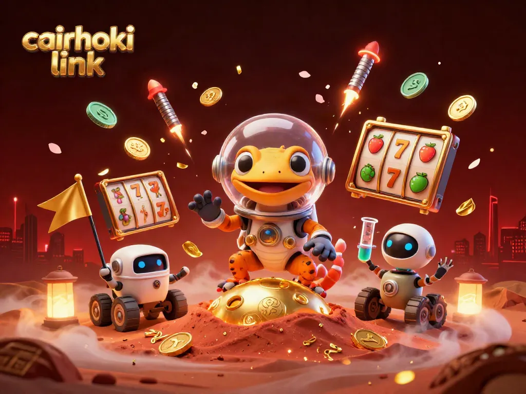 Permainan online dengan cairhoki link ditampilkan dalam ilustrasi 3D yang menarik.