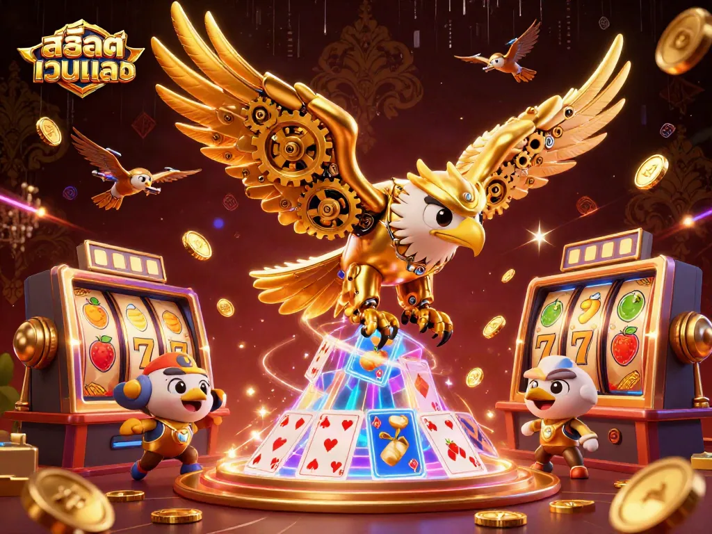 สล็อตเว็บตรง หมุนเกมสล็อตด้วยกลไกทองคำและการ์ดฮาโลเกมที่สดใส
